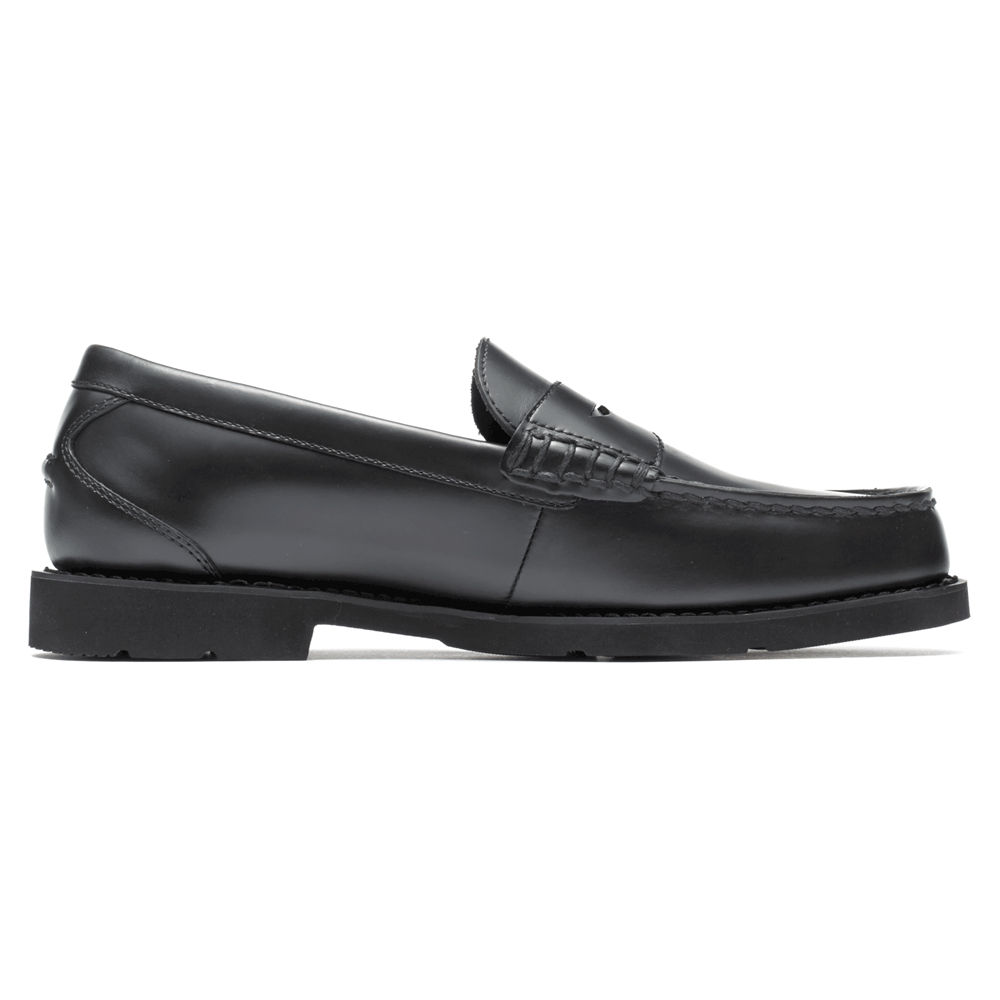 Rockport Mens Loafers Black - Shakespeare Circle - UK 198-PRGBQZ